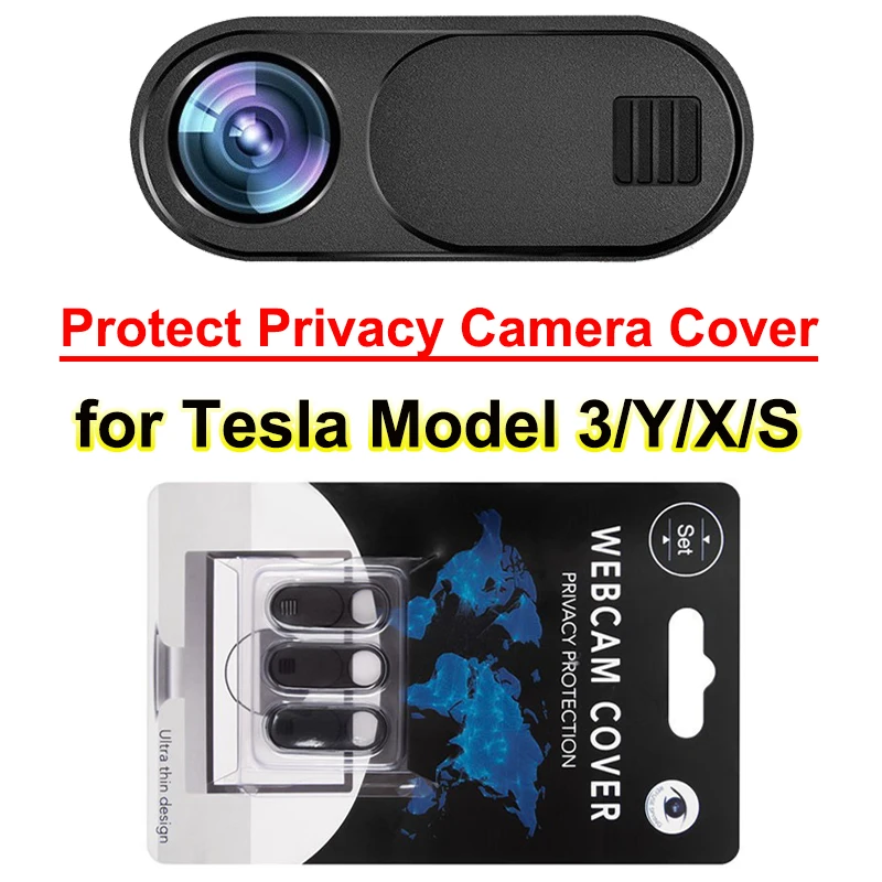 3 stücke für Tesla Modell 3 Highland 2024 Kamera Privatsphäre Abdeckung M3H Neue ModelY PC Webcam Abdeckung Model3 Modell S X Y innen Zubehör Image