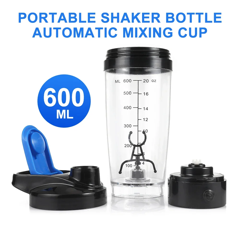 600 ml Elektrische Becher Tragbare Protein Shaker Flasche Automatische Mischbecher Selbst Rühren Becher Vortex Tornado BPA FREI Meine Wasser flasche Image