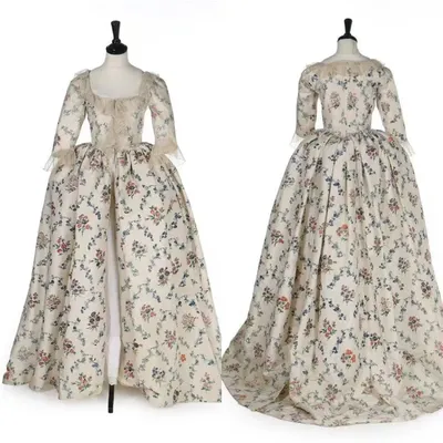 Renaissance Blumen kleid Französisch Stil Robe mittelalter lichen viktoria nischen Hof Rokoko Barock Prinzessin Ballkleid Theater Kostüm Image