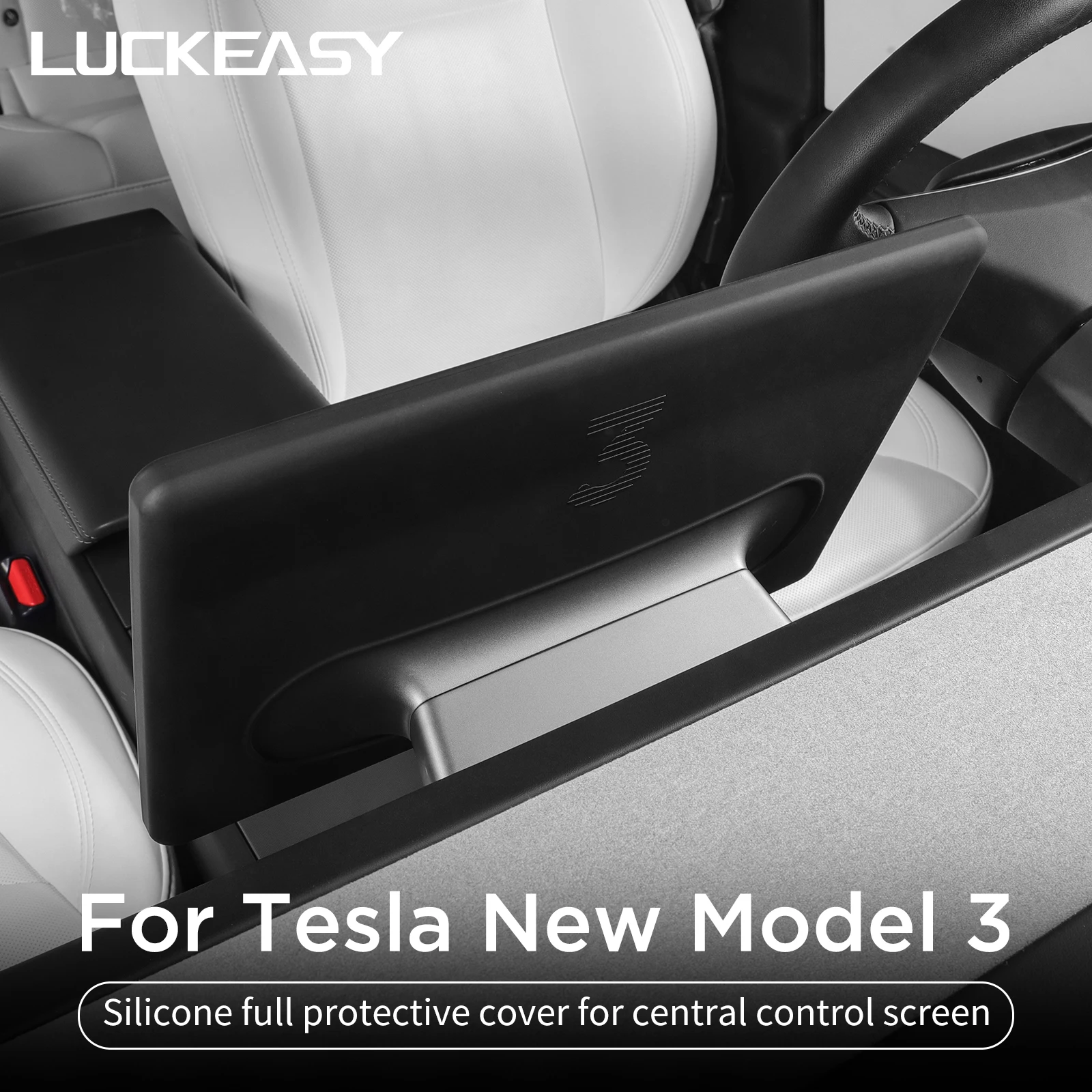 Für Tesla Model 3 Highland 2024 Displayschutzrahmen Model Y Launch 2025 Central Control Display Silikon-Schutzhülle Image