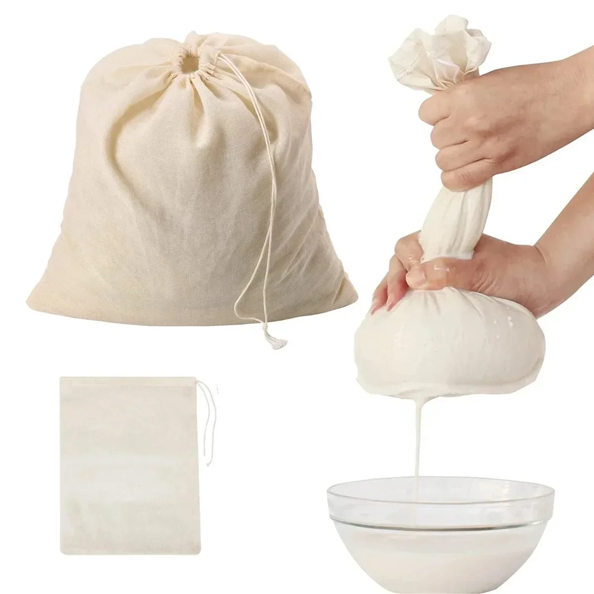 Baumwolle Gaze Küche Artikel Tofu Käse Filter Tuch Butter Milch Kaffee Filter Werkzeuge Gadgets Esszimmer Bar Hause Garten