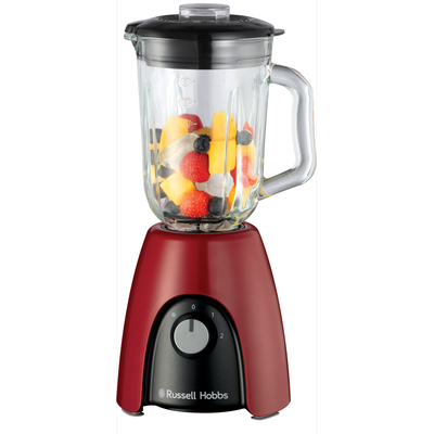 RUSSELL HOBBS Standmixer "Desire 27120-56, 850 Watt" Zerkleinerer Glas, rot,2 Geschwindigkeitsstufen, 1,5 Liter Fassungsvermögen rot