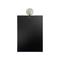 Interface Plv - Ardoise double face en pvc noir format A5 (21 x 14,8 cm) avec fixation ventouse