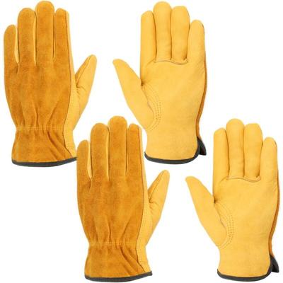 Jusch - Set mit 2 Paar robusten Arbeitshandschuhen, professionelle schnittfeste Handschuhe für den Image