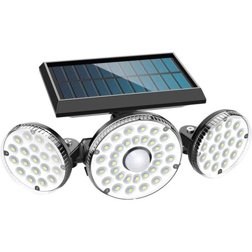 Solarleuchte Aussen, 70 led Solarleuchte Aussen mit Bewegungsmelder, IP65 Wasserdicht, 360°