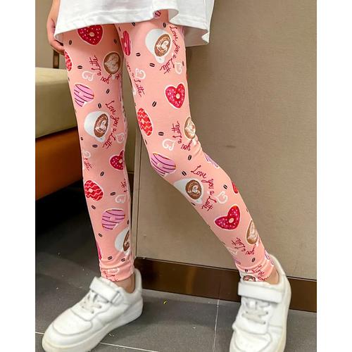 Girls' 3D Heart Graphic Pants Leggings Spring Fall Active Basic Kids 4-12 Years Outdoor Casual Daily Regular Fit