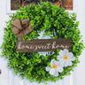 Christmas Wreath Outdoor for Front Door Winter Wreath Xmas Greenery Eucalyptus Door Decoration, Fresh Eucalyptus Wall Ornament with Festive Sign for Holiday Home Setup