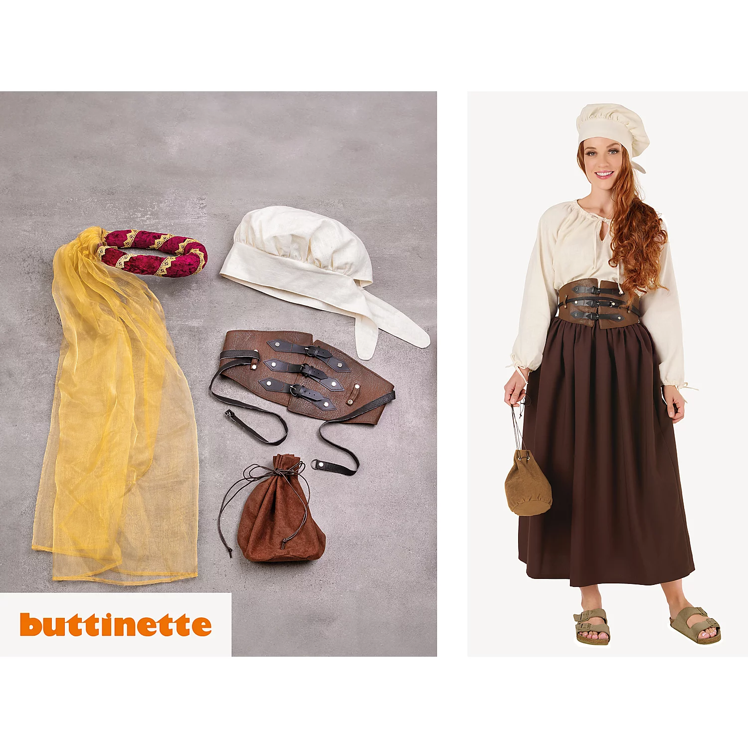 Nähanleitung Set: Mittelalter Frau Image