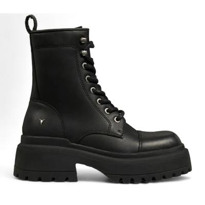 Windsor Smith – Klobige Kampfstiefel aus Leder – Destroy Image