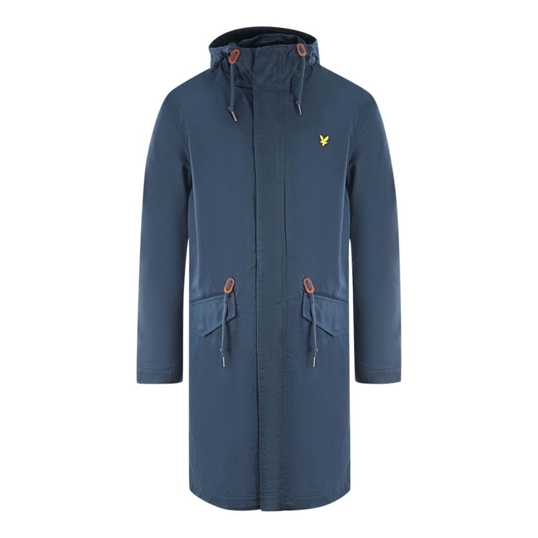 Lyle & Scott Fishtail Parka Marineblaue Jacke Image