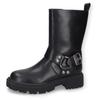 Bikerboots DOCKERS BY GERLI, Damen, Gr. 38, schwarz, Lederimitat, modisch, Schuhe, Stiefel, Boots, Cowboyboots mit rockigen Details