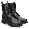 Schnürboots PANAMA JACK "Frisia", Damen, Gr. 38, schwarz, Nappaleder, klassisch, Schuhe, Schnürboots, Stiefelette, Blockabsatz, mit Warmfutter