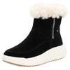 Schlupfboots RIEKER EVOLUTION, Damen, Gr. 39, schwarz, Veloursleder, Textil, sportlich, Schuhe, Snowboots, Winterstiefel mit Innenreißverschluss