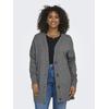 Strickjacke ONLY CARMAKOMA "CARESLY LS BUTTON CARDIGAN KNT NOOS", Damen, Gr. M (46/48), braun (chocolate torte detail:melange), Strick, Feinstrick, Obermaterial: 50% Viskose, 27% Nylon, 23% Polyester, unifarben, casual, hüftbedeckend, V-Ausschnitt,...