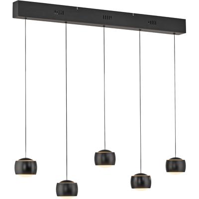 JUST LIGHT Pendelleuchte "BALLINI", schwarz, Ø 10,00cm H: 67,00cm, Lampen, LED, Comfort Lift, dimmbar, Switchmo