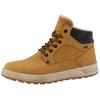 Winterboots TOM TAILOR, Herren, Gr. 44, braun (camel), Lederimitat, Textil, unifarben mit Farbeinsatz, casual, Schuhe, Plateau, Schnürboots, High Top-Sneaker mit Innenreißverschluss