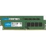 CRUCIAL PC-Arbeitsspeicher ""16GB Kit (2 x 8GB) DDR4-3200 UDIMM"", grün, 16 GB Kit (2x 8 GB), 3200 MHz, Arbeitsspeicher