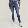 Skinny-fit-Jeans G-STAR "3301 Skinny Wmn", Damen, Gr. 27, Länge 30, blau (medium aged), Denim/Jeans, Obermaterial: 92% Baumwolle, 7% Elastomultiester, 1% Elasthan, casual, skinny fit, Jeans, mit Stretch