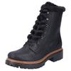 Winterstiefelette RIEKER, Damen, Gr. 40, schwarz, Lederimitat, unifarben, klassisch, Schuhe, Schnürboots, Profilsohle -150 Jahre Rieker Jubiläumsartikel