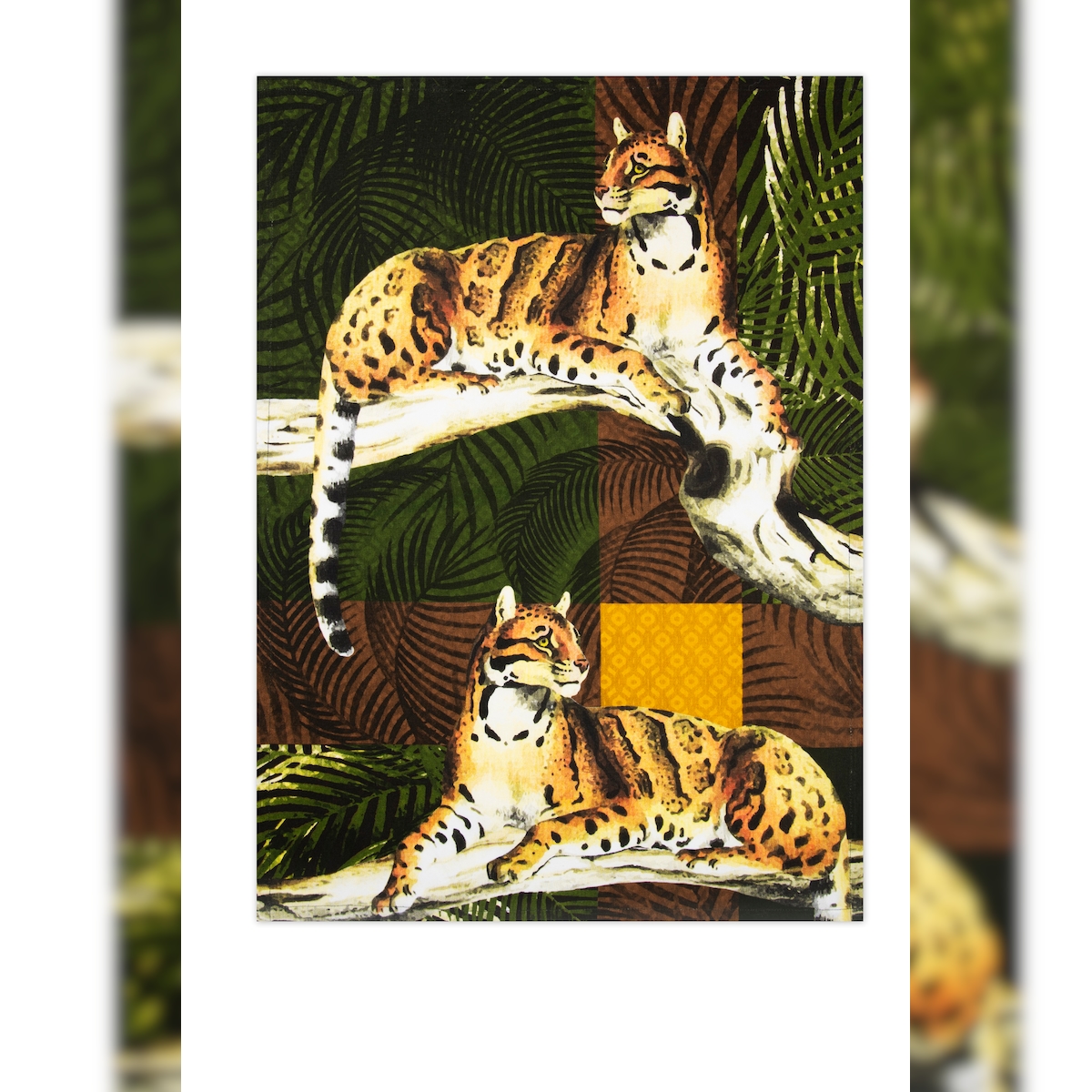 Excelsa Geschirrtuch Leopard Baumwolle 50X70 Cm Bunt Image