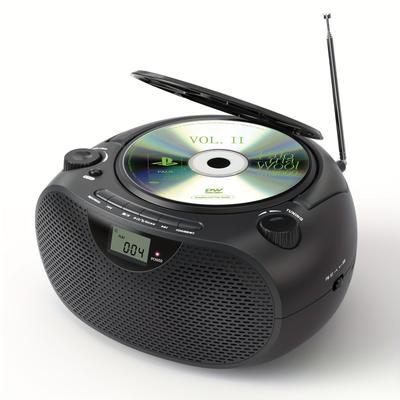 TEMU Portable Cd Bt, Usb, , And Bass , Cd Portable Speakers, Supports Usb, Aux, Headphone .-