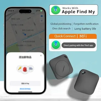 Smart Bluetooth mini GPS Tracker Works with Find My Anti Lose Reminder Device for Iphone Tag