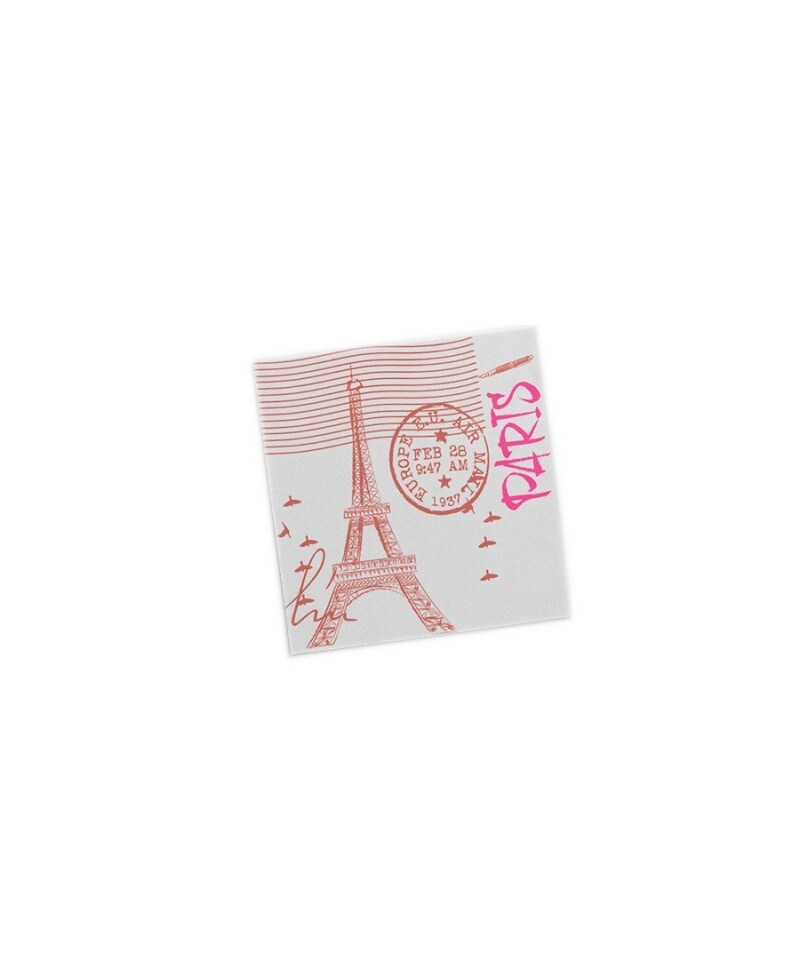 Schachtel mit 600 Air Soft-Servietten 40x40, dekoriert mit Paris Image
