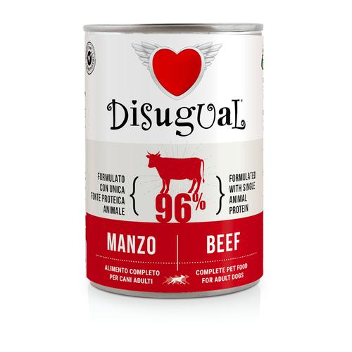 6x400g Disugual Adult Rind Hundefutter nass