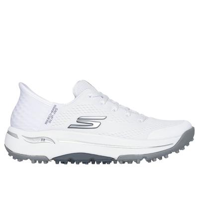 Skechers Women's Slip-ins: GO GOLF Arch Fit - Line Up Shoes | Size 9.5 Wide | White | Textile/Synthetic