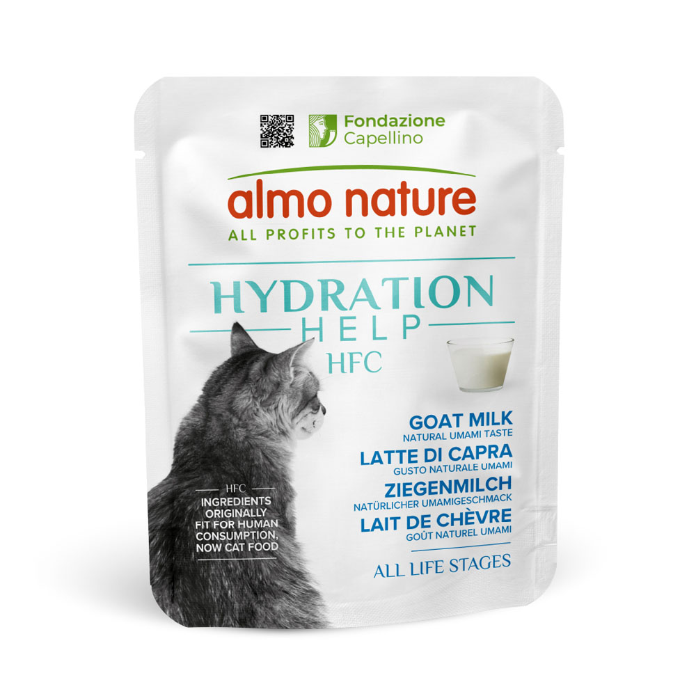 Almo Nature HFC Hydration Help 24 x 50 g Umido per gatto - Latte di Capra