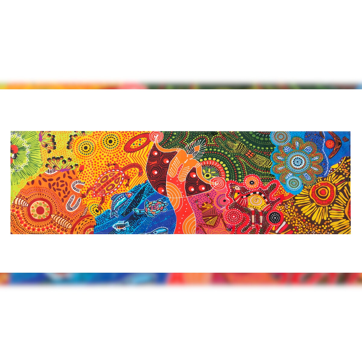 Excelsa Tischläufer Aboriginal Baumwolle 45X140 Cm Bunt Image