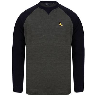 Jumpers Hampshire Contrast Sleeve Knitted Jumper in Ink - Kensington Eastside / M - Tokyo Laundry
