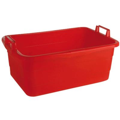 Wäschewanne LOCKWEILER, rot, B:55cm H:30cm T:88cm, Kunststoff, Wäschesammler, Kunststoff, 85 Liter, eckig Image