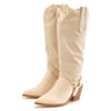 Stiefelette LASCANA, Damen, Gr. 42, beige, Obermaterial: 100% Lederimitat. Futter: 100% Textilmaterial. Decksohle: 100% Lederimitat. Laufsohle: 100% Synthetik, unifarben, modisch, Schuhe, Cowboy Stiefel,Slouchy Boots mit abnehmbarem Schaft,Boots VEGAN