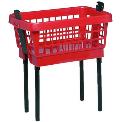 Wäschekorb LOCKWEILER, rot, B:44cm H:29,5cm T:65cm, Kunststoff, Wäschesammler, Kunststoff, mit Füßen, 45 Liter Image