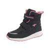 Winterstiefel KANGAROOS "KP-Nala V Roostex", Damen, Gr. 33, schwarz (schwarz, rosa), Synthetik, Textil, sportlich, Schuhe, Snowboots, Winterboots, Winterschuhe, wasserdicht mit Klettverschluss