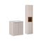 Set di mobili da bagno con lavabo effetto legno cachemire 50cm