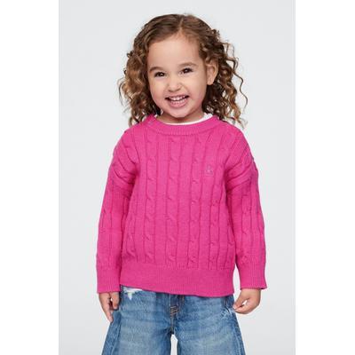 Gap Girls Pink CashSoft Cable-Knit Jumper - Pink
