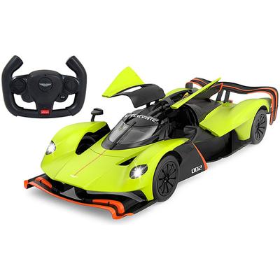 RC-Auto JAMARA "Aston Martin Valkyrie AMR Pro, grün, 2,4GHz, Tür manuell" Fernlenkfahrzeuge grün Kinder mit LED Beleuchtung