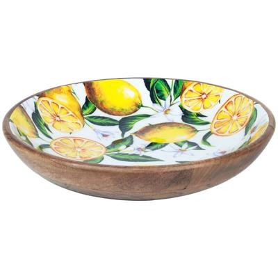 Bol Küche Bola Hondo Plate Lemons Boxen und Multicolor -Tabletts 30x30x5cm 16679 - Signes Grimalt Image