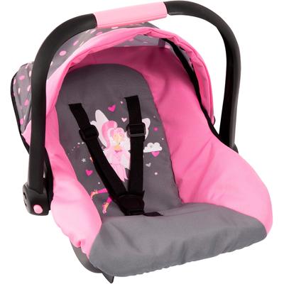 Puppen Autositz BAYER "grau/rosa Fee" Puppenausstattungen grau/rosa fee Kinder mit Dach