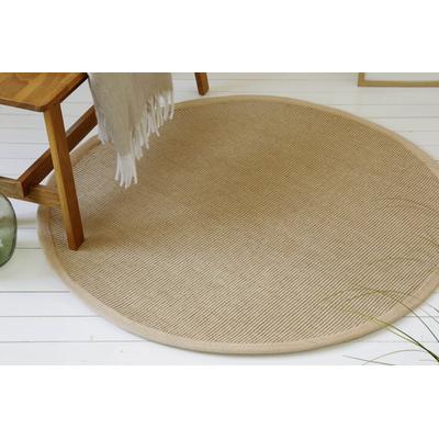 Teppich MY HOME "Liora", braun, H:5mm Ø:120cm, Jute, Teppiche, Flachgewebe, Jute in Sisal Optik, Esszimmer, Flur, uni farben Image