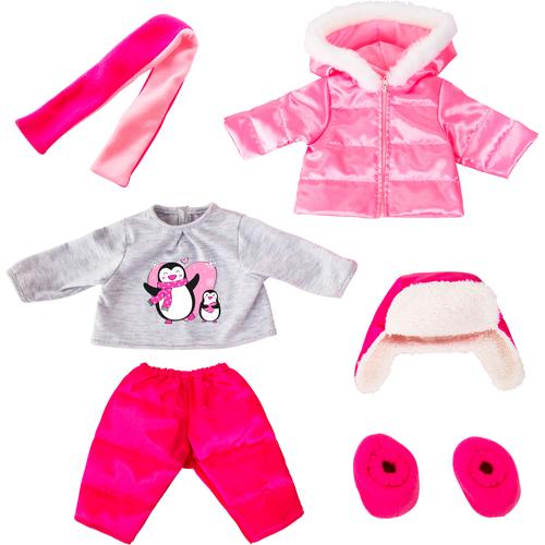 Puppenkleidung BAYER ""Winterjacke 42-46 cm"" pink (pink/grau) Kinder