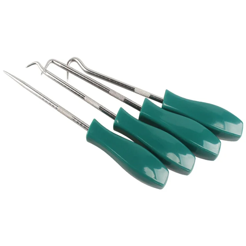 Extracteur de joint d'huile, ensemble d'outils combinés de crochet, joint torique, extracteur de joint, crochet, outils de réparation automobile, outils de démontage 4 pièces