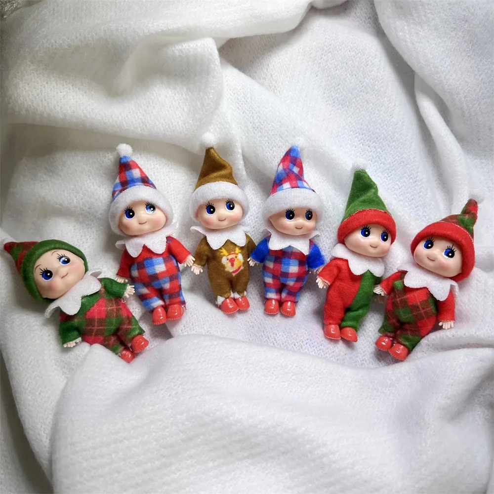 Poupées elfe de noël pour bébé, jouets pour garçon et fille, accessoires miniatures pour le nouvel an, bas de noël