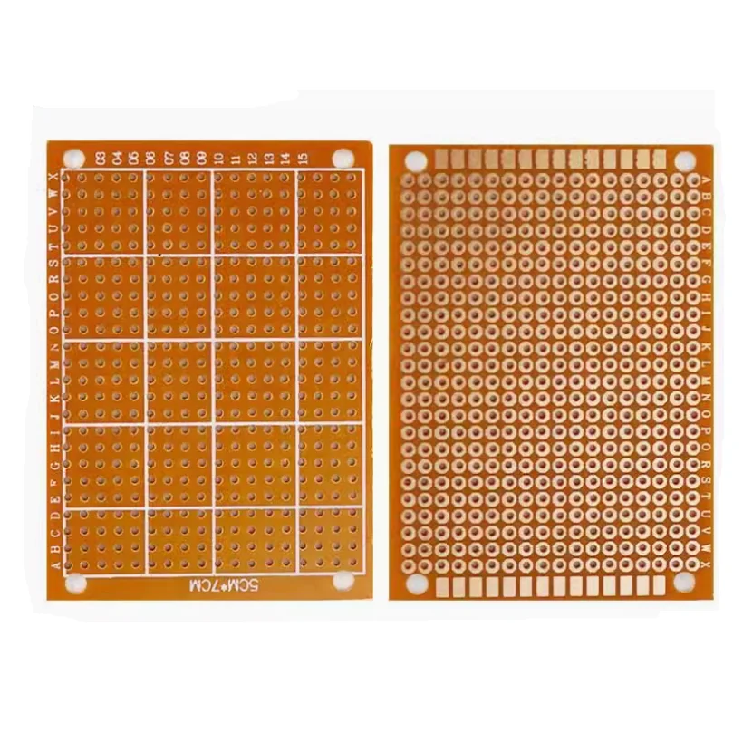 Livraison gratuite 10 pièces 5*7 cm bricolage Prototype papier PCB expérience universelle matrice Circuit imprimé 5x7 cm