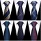 Offre spéciale tout nouveau Style cravate bleu doré rayure costume accessoires cravate hommes