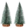 2 Pcs Mini Arbre de Nol Artificiel Artificiel avec Effet de Neige