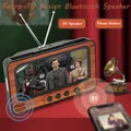 Altoparlante Bluetooth retrò Stereo Hifi Sound Box Design TV vintage Lettore musicale vivavoce wireless Supporto per telefono portatile Decorazioni per la casa