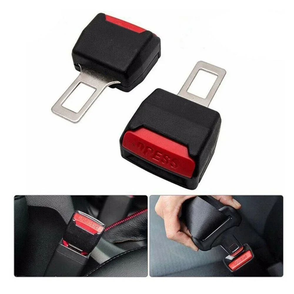2PC Auto Cintura di Sicurezza Clip Extender Cintura di Sicurezza Blocco Fibbia Spina Inserto Spesso Presa Extender Fibbia di Sicurezza Cintura di Sicurezza Accessorie
